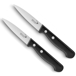 Déglon Professionele schilmessen set – graniet look – roestvrij staal – 8 cm – 2 stuks