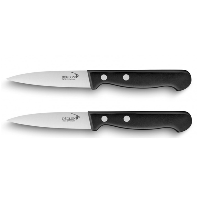 Déglon Professionele schilmessen set – graniet look – roestvrij staal – 8 cm – 2 stuks
