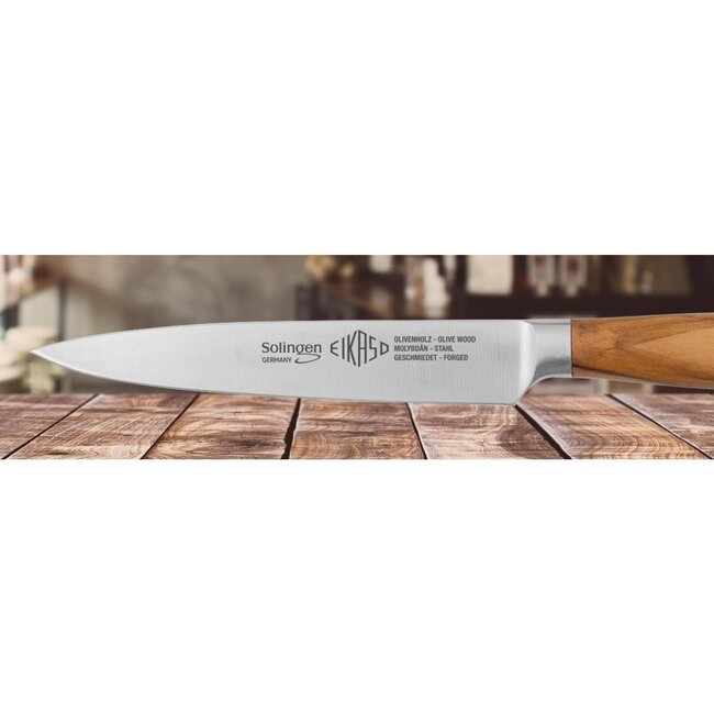 Eikaso Solingen Forged-Line officemes – 12cm – Olijfhouten handvat