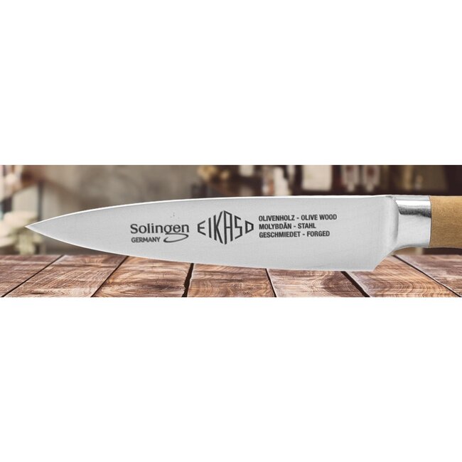 Eikaso Solingen Groentemes 9 cm – Forged Line – Olijfhouten Handvat – Solingen Scherpte