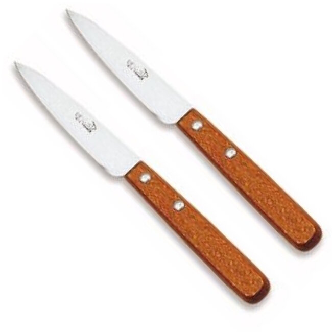 Déglon Schilmes – Vernist Beukenhout – Roestvrijstalen Lemmet – 10 cm – 2 stuks