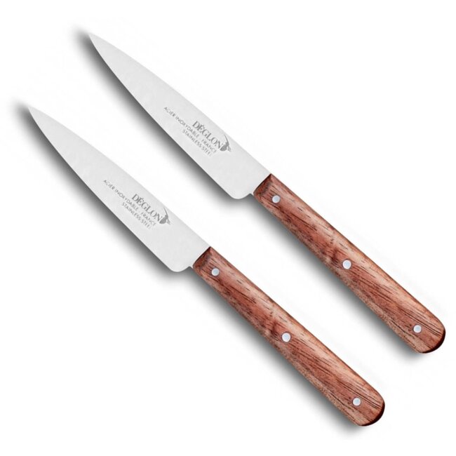 Déglon Schilmes – Volledige tang – Bubinga houten handvat – 8 cm – Set van 2