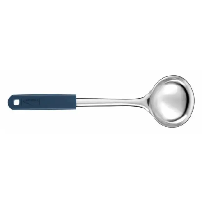 Déglon Soeplepel – Duurzaam Roestvrij Staal – Blauwe Handgreep – Ø 9 cm