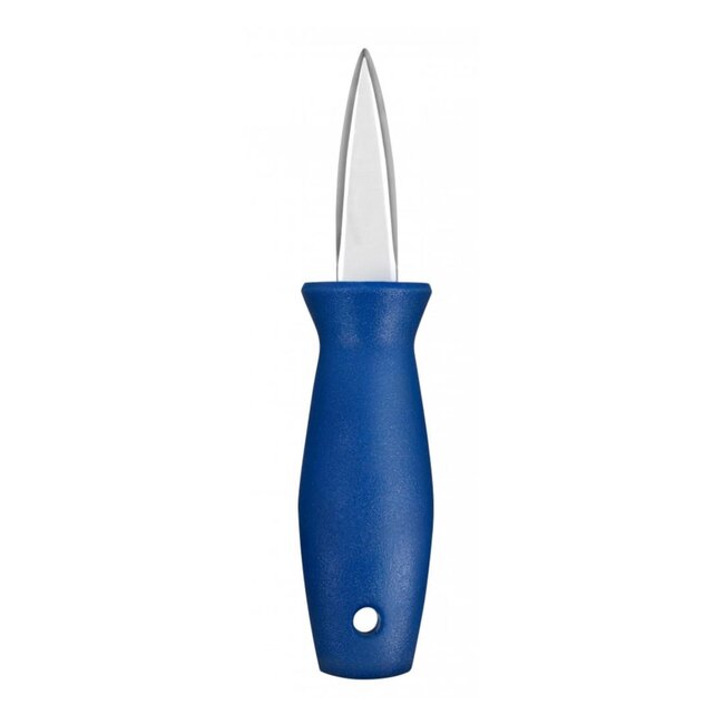 Déglon Professioneel oestermes – 5 cm roestvrijstalen lemmet – Blauw handvat – Duurzaam en vaatwasserbestendig