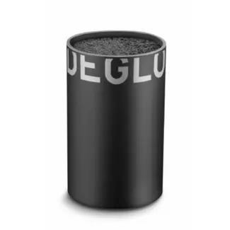 Déglon Compacte messenhouder – zwart polypropyleen – Ø 9x14 cm – stijlvol en ruimtebesparend