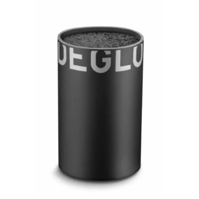 Déglon Compacte messenhouder – zwart polypropyleen – Ø 9x14 cm – stijlvol en ruimtebesparend