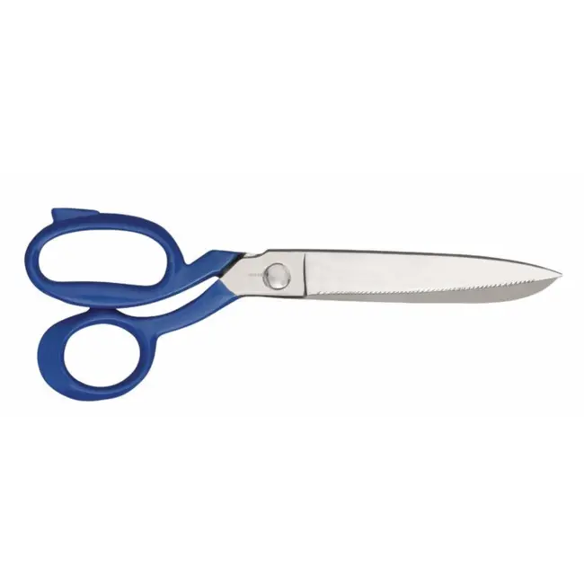 Déglon Robuuste visschaar – gekarteld mes – blauw handvat – 24 cm – koolstofstaal