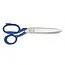 Déglon Robuuste visschaar - gekarteld mes - blauw handvat - 24 cm - koolstofstaal