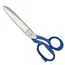 Déglon Vis schaar 24 cm – Gezaagd blad – Nikkel-geplateerd – Professionele kwaliteit – Blauw handvat