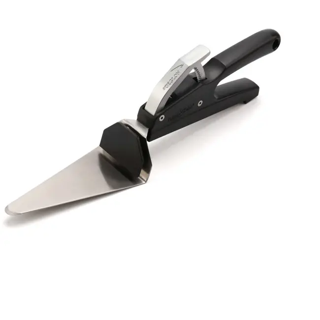 Déglon Innovatieve taartschep – push&pull systeem – roestvrij staal – ergonomisch ontwerp – 35,5 cm – zwart/zilver