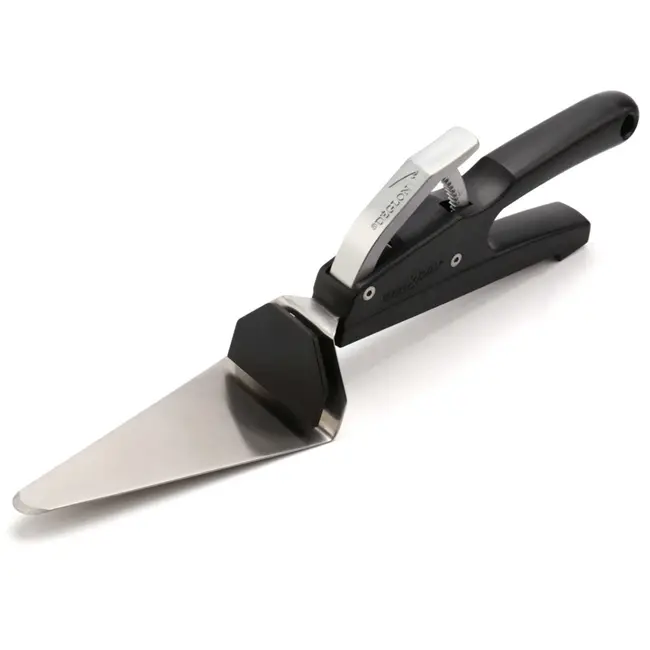 Déglon Innovatieve taartschep – push&pull systeem – roestvrij staal – ergonomisch ontwerp – 35,5 cm – zwart/zilver