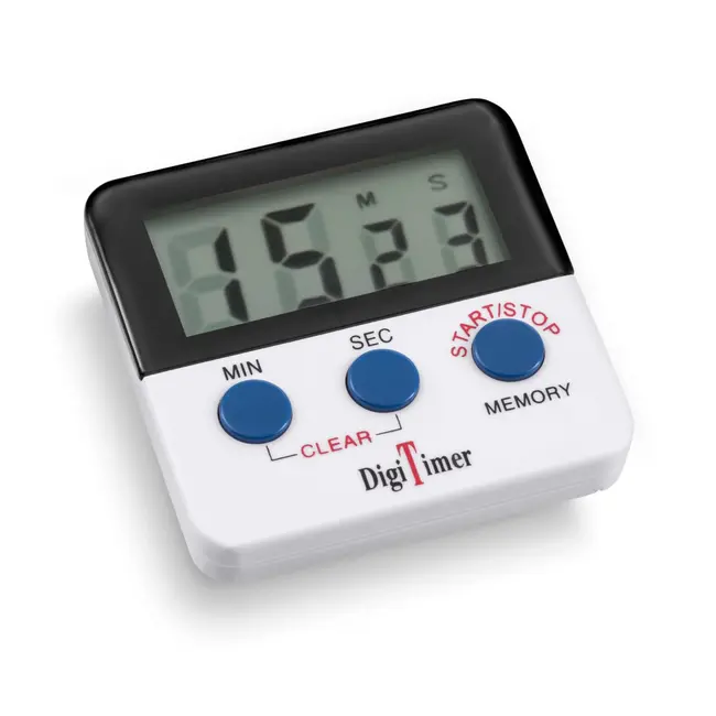 Déglon Digitale keukentimer – compact – multifunctioneel – wit – 6,5 cm