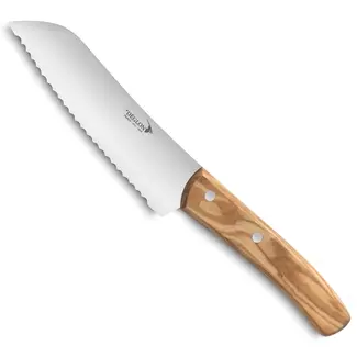 Déglon Klein broodmes – 15 cm – Olijfhouten handvat – Halve maan karteling – Taïga serie Déglon Klein broodmes – 15 cm – Olijfhouten handvat – Halve maan karteling – Taïga serie