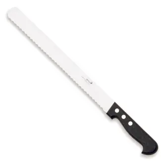 Déglon Taartmes – Halvemaanvormige Karteling – Roestvrij Staal – 30 cm – Zwart