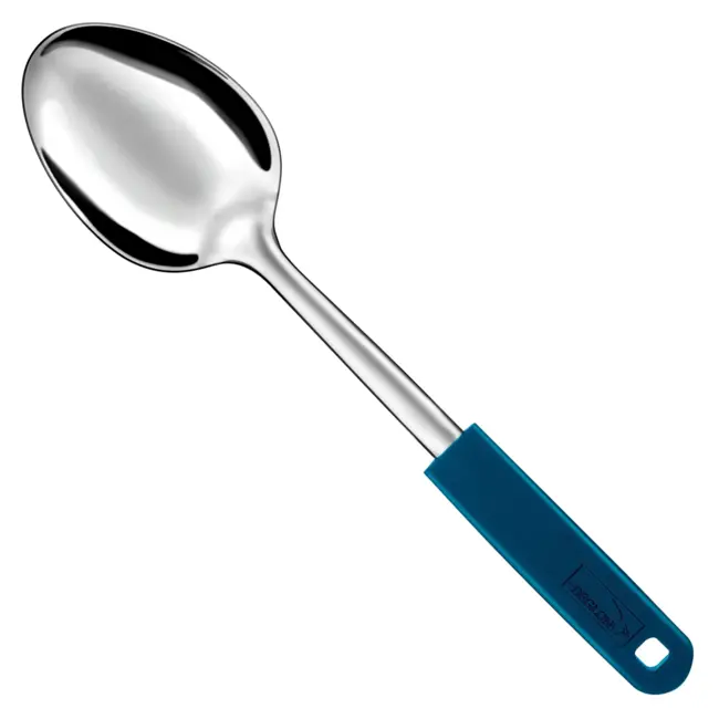 Déglon Volle opscheplepel – ergonomisch – roestvrij staal – 19 cm – blauw handvat