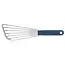 Déglon Flexibele spatel met gleuven – ergonomisch ontwerp – roestvrijstaal – blauw handvat – 28 cm