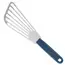 Déglon Flexibele spatel met gleuven – ergonomisch ontwerp – roestvrijstaal – blauw handvat – 28 cm