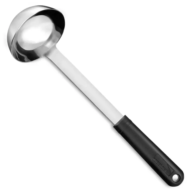 Déglon Ergonomische soeplepel – Veilig en hygiënisch – Stop'Glisse technologie – Zwart – 32 cm