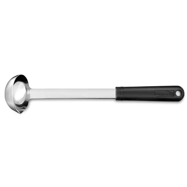 Déglon Sauslepel met schenktuit – anti-slip handvat – roestvrij staal – zwart – 31 cm