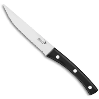Déglon Klassiek Steakmes – Micro-getand Lemmet – 12 cm – Zwart Handvat Déglon Klassiek Steakmes – Micro-getand Lemmet – 12 cm – Zwart Handvat