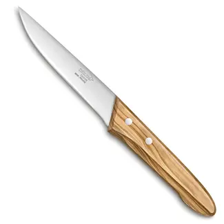 Déglon Steakmes – Glad Lemmet – Olijfhouten Handvat – 14 cm – Roestvrij Staal Déglon Steakmes – Glad Lemmet – Olijfhouten Handvat – 14 cm – Roestvrij Staal