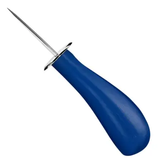 Déglon Ergonomisch oestermes met roestvrijstalen garde – Veilig en duurzaam – Blauw handvat