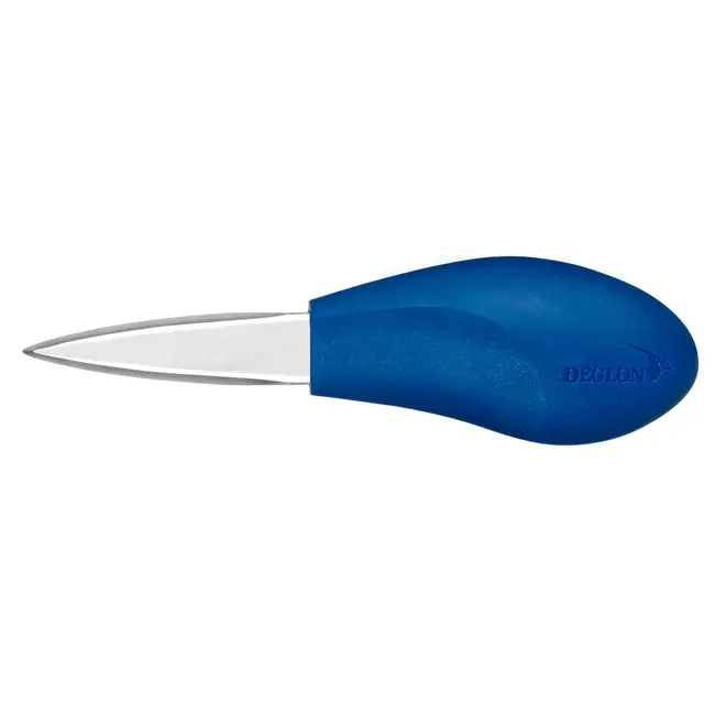 Déglon Ergonomisch oestermes – roestvrij staal – 5 cm – blauw