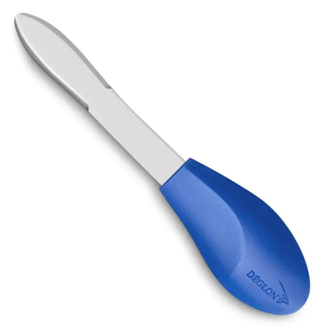 Déglon Oestermes – Ergonomisch Design – Gebogen Lemmet – Blauw – 9,5 cm