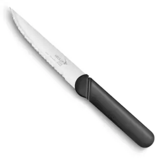 Déglon Elite steakmes – Microgekamd lemmet – Zwart handvat – 12 cm – Vaatwasmachinebestendig