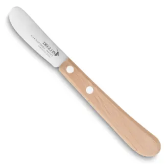 Déglon Boter- en smeermes – 6 cm – Beukenhouten handvat – Roestvrij staal – Lichtgewicht