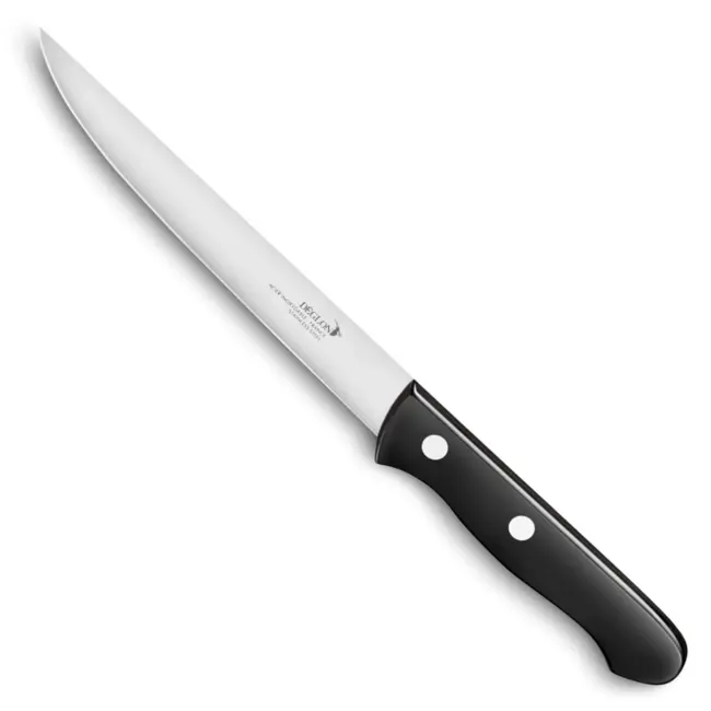 Déglon Vleesmes – Enkelzijdig Snijvlak – Geperst Hout – 17 cm – Zwart