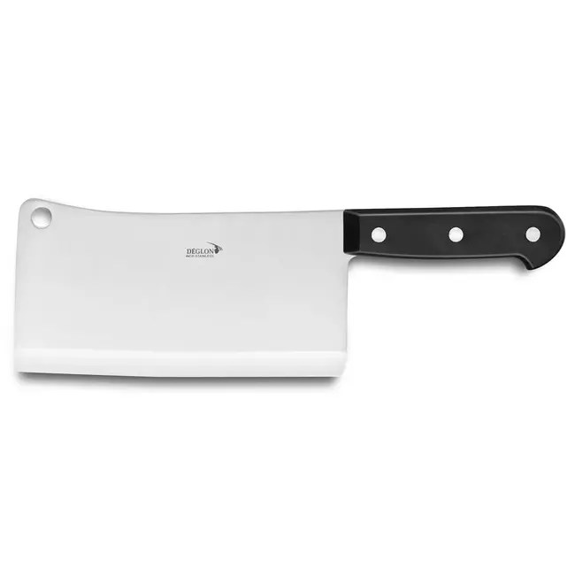 Déglon Zwaar hakmes – 18 cm – Ergonomisch handvat – Voor gevogelte en wild – Vaatwasmachinebestendig