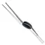 Déglon Gebogen precisiepincet – Comfort grip – 16 cm – Zwart