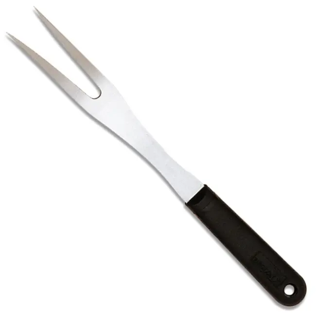Déglon Gebogen vleesvork – antislip handvat – roestvrij staal – 20 cm – zwart