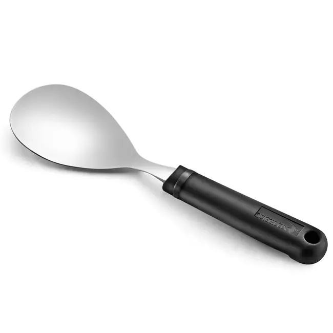 Déglon Serveerlepel – Breed Lepeldeel – Stop'Glisse Handvat – 25 cm – Zwart