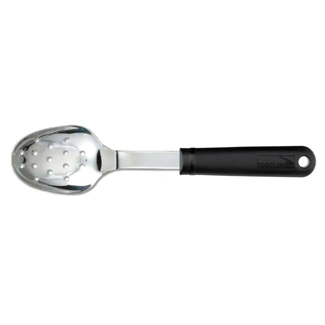 Déglon Geperforeerde korte lepel – Stop'Glisse – Roestvrij staal – 16 cm – Zwart