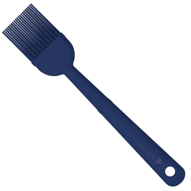 Déglon Siliconen kwast plat – hittebestendig – anti-slip handvat – 22 cm – blauw