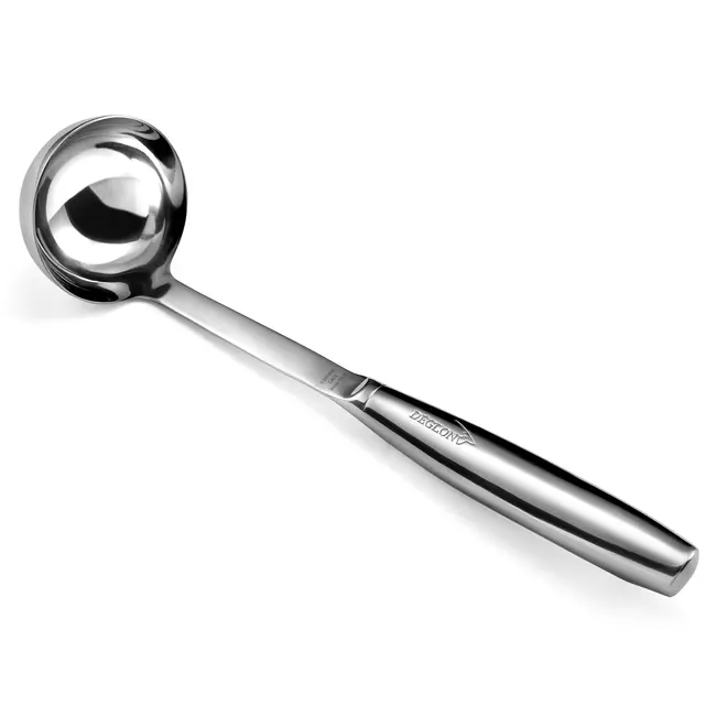 Déglon Luxe soeplepel – roestvrij staal – Stop'Glisse systeem – Ø 70 mm – 28 cm