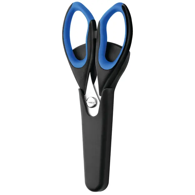 Déglon Keukenschaar met magnetische houder – precisie en duurzaamheid – 8 cm – blauw/zwart