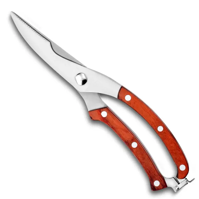 Déglon Gevogelteschaar 24 cm – Roestvrij Staal – Houten Handvat – Duurzaam en Stijlvol Design