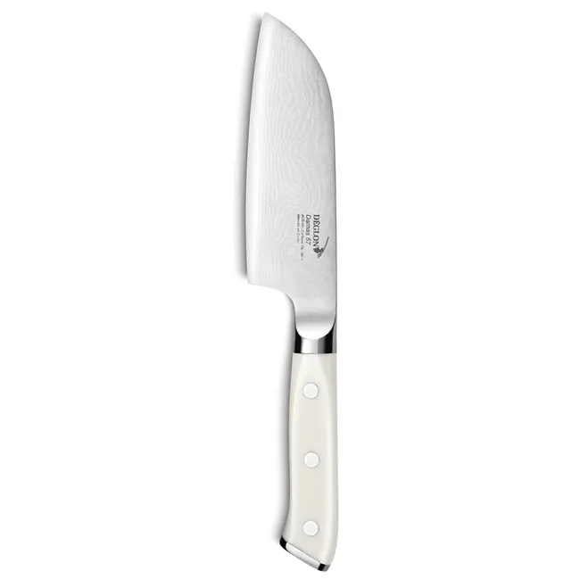 Déglon Mini Santoku mes – Damaststaal – Corian handvat – 13 cm – Compact en veelzijdig