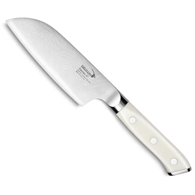 Déglon Mini Santoku mes – Damaststaal – Corian handvat – 13 cm – Compact en veelzijdig