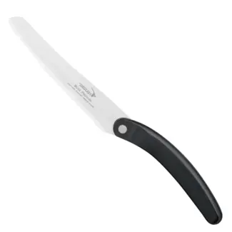 Déglon Tomaten- en citrusmes – Innovatieve karteling – Ergonomisch houten handvat – 13 cm