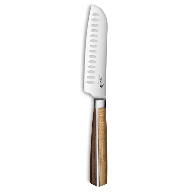 Déglon Mini Santoku – Compact Keukenmes – Hout & Roestvrij Staal – 12,5 cm