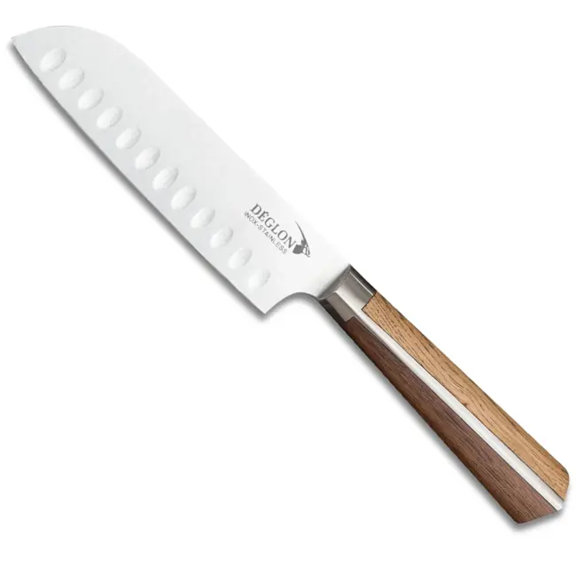 Déglon Santokumes – High-Woods – Alveolen – Eiken & Walnoot – 18 cm