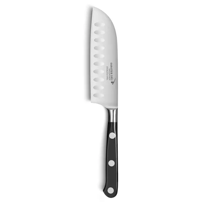 Déglon Mini Santoku – Alvéolen – 12 cm – Ideaal voor Aziatische Gerechten