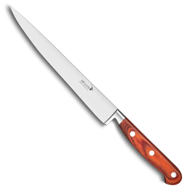 Déglon Fileermes – Flexibel Lemmet – Elegant Houten Handvat – 17 cm – Bruin