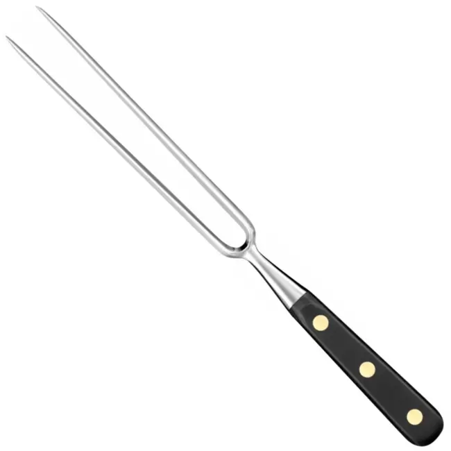 Déglon Vleesvork – Duurzaam RVS – Zwart Houten Handvat – 17 cm