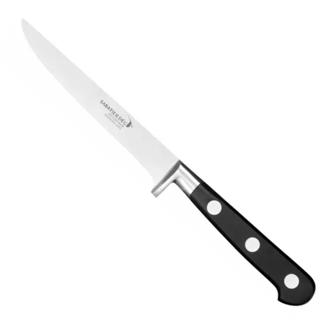 Déglon Uitbeenmes – Smal Lemmet – Professioneel – 13 cm – Zwart Handvat
