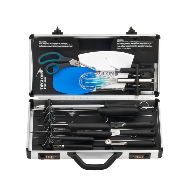 Déglon Gereedschapskoffer – Middelgroot – Schokbestendig – Veranderbare Code – 44,5 cm – Zwart/Aluminium